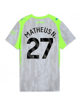 Billige Manchester City Matheus Nunes #27 Tredjedrakt Dame 2025-26 Kortermet